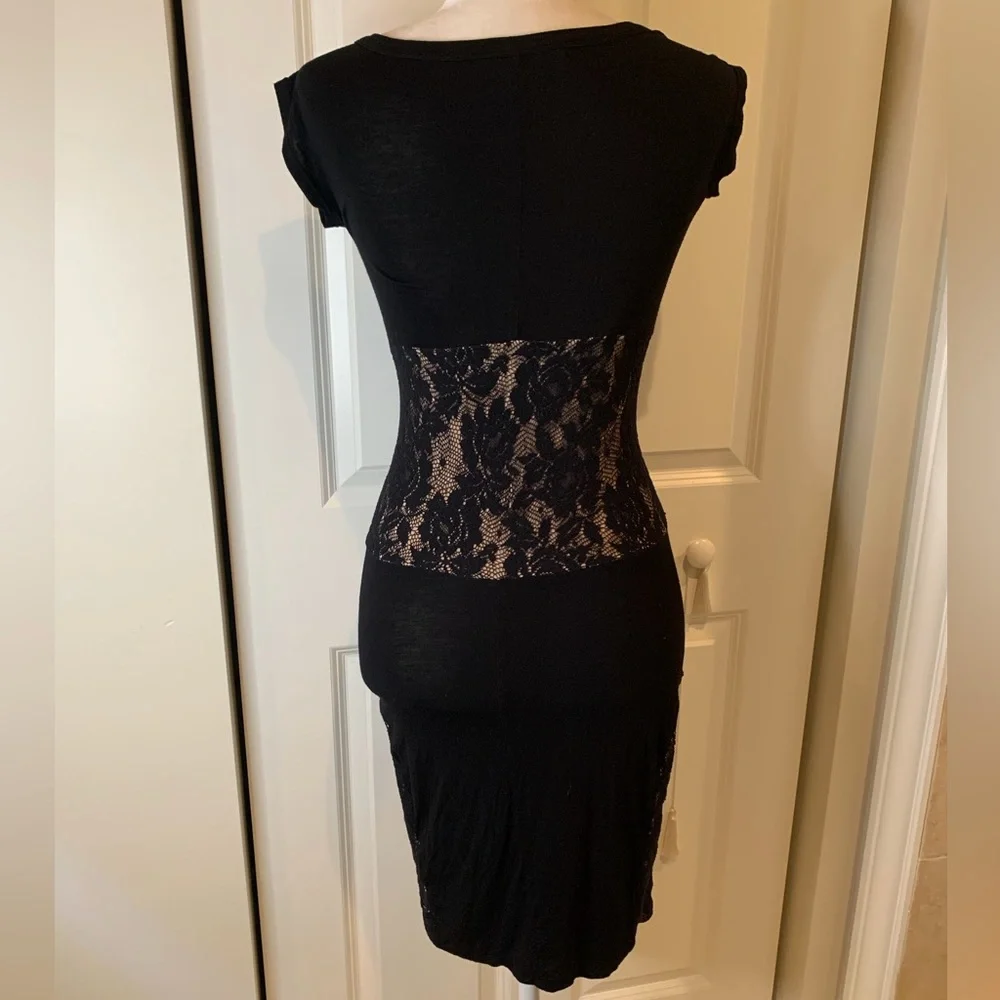 Betsy Johnson Lace Overlay Bodycon Dress - Picture 5 of 6